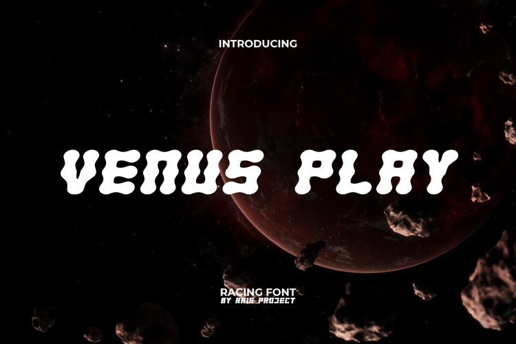 Venus Play Font website image