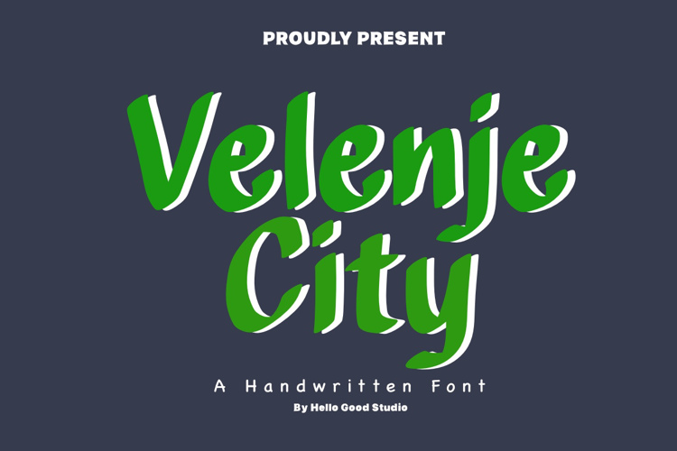 Velenje City Font website image