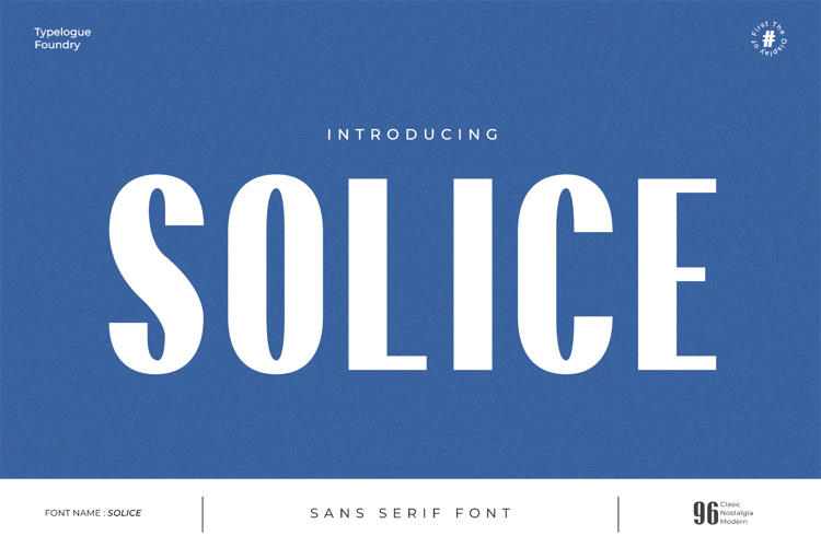Solice Font website image