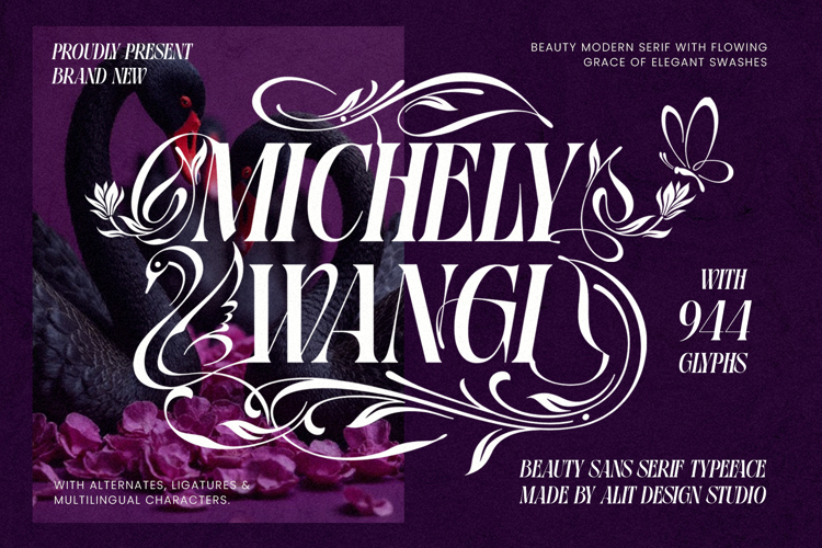 Michely Wangi Font website image