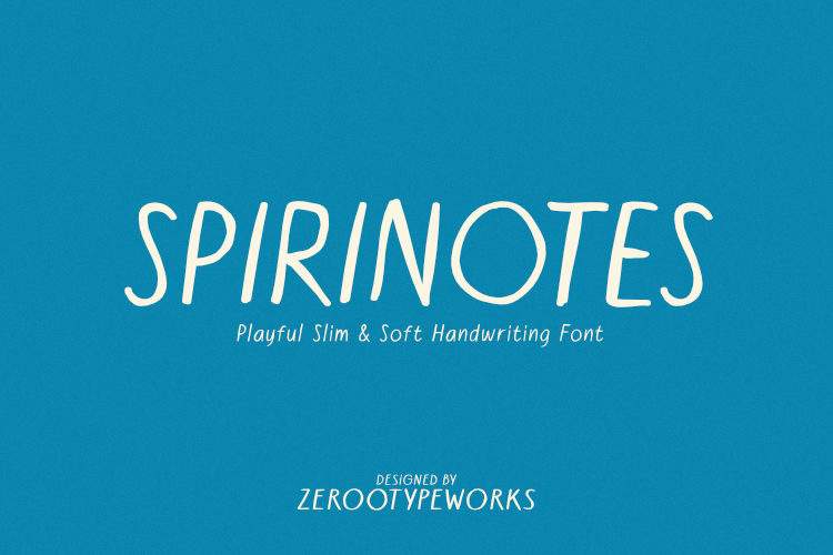 ZRTW Spirinotes Font website image