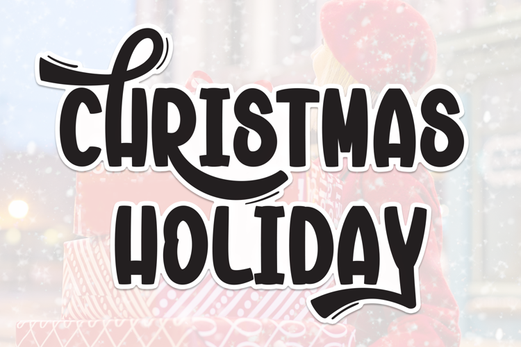 Christmas Holiday Font website image