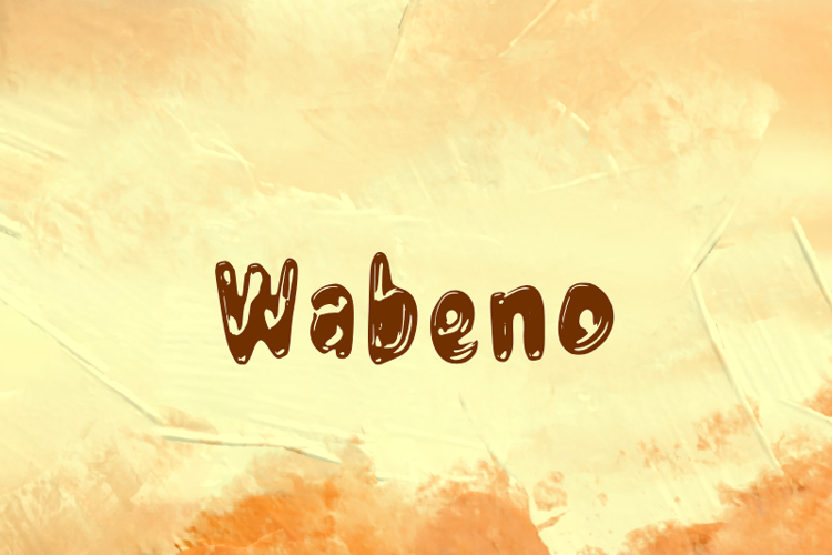 w Wabeno Font website image
