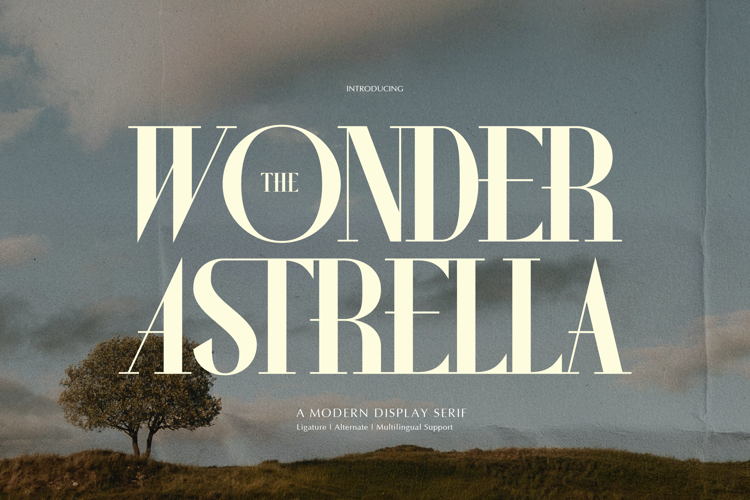 Wonder Astrella Font website image