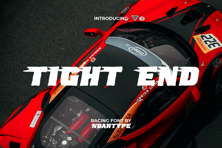 Tight End Font website image