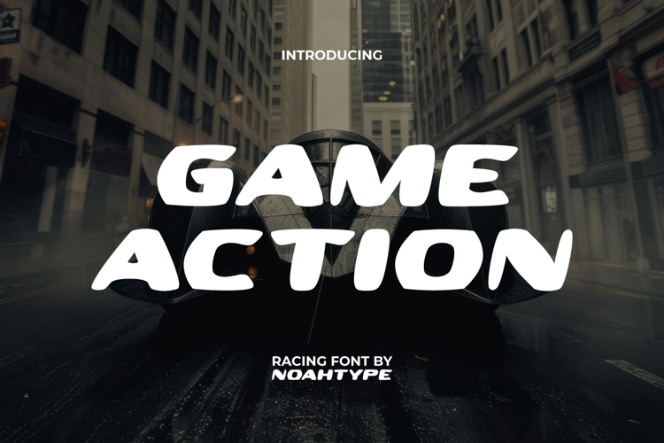 Game Action Font website image
