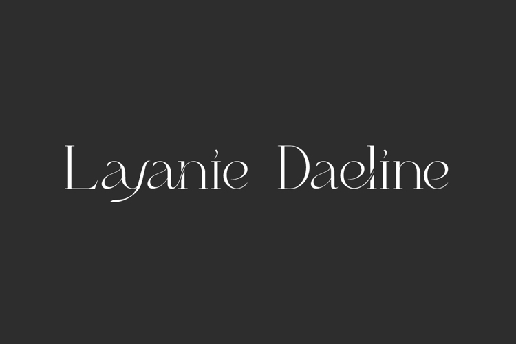 Layanie Daeline Font website image