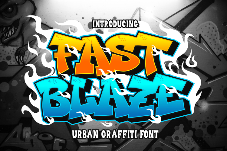FAST BLAZE Font website image