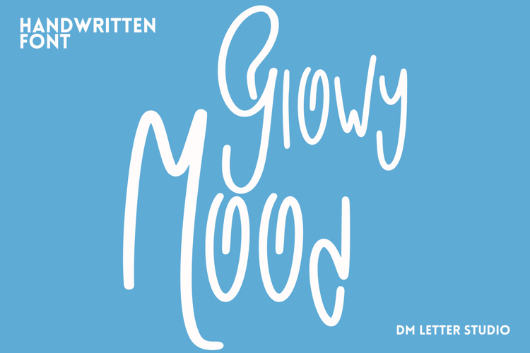 Glowy Mood Font website image