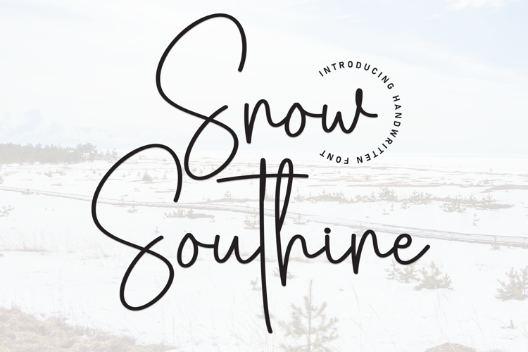 Snow Southine Font website image