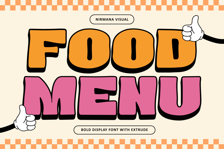 Food Menu Font website image