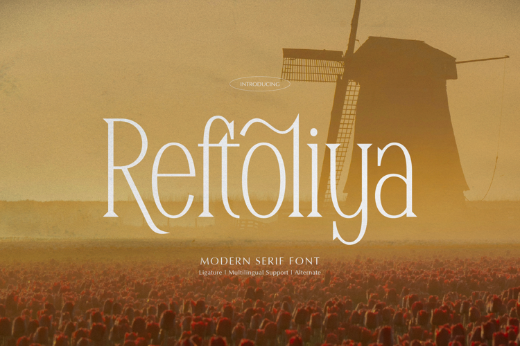 Reftoliya Font website image