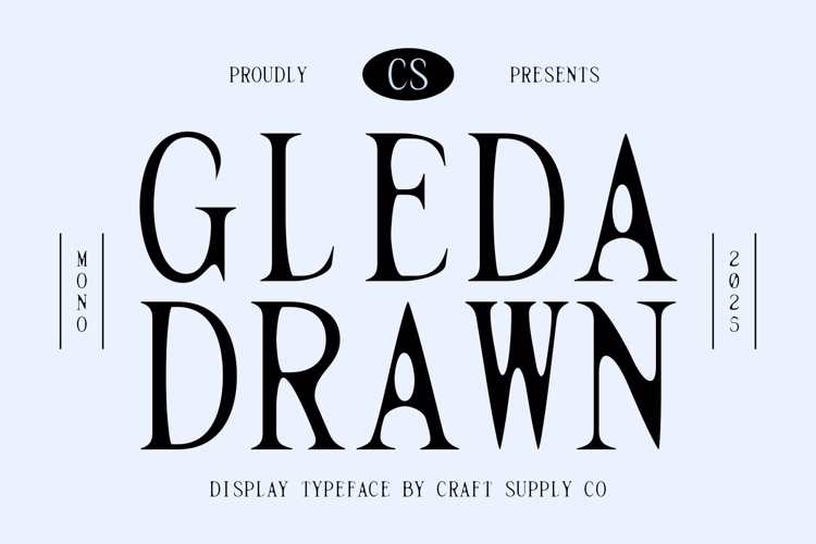 CS Gleda Mono Drawn Font website image