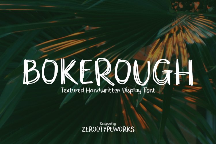 ZRTW BokeRough Font website image