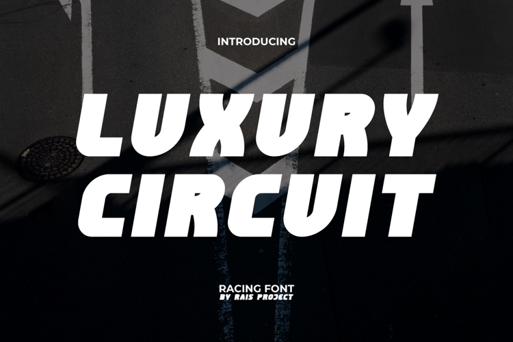 Luxury Circuit Font website image