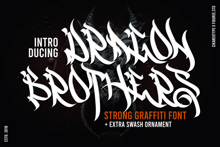 Dragon Brothers Font website image