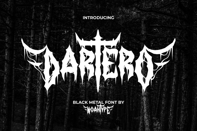 Dartero Font website image