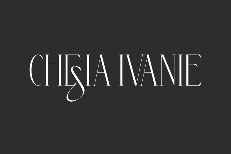 Chesia Ivanie Font website image