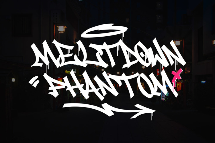 Meltdown Phantom Font website image