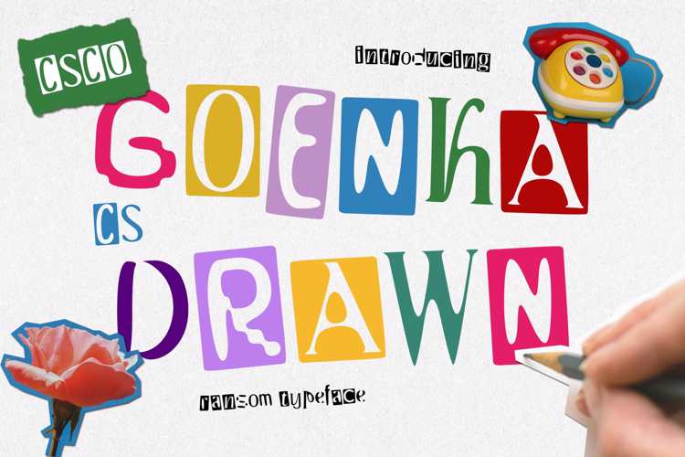 CS Goenka Drawn Font website image