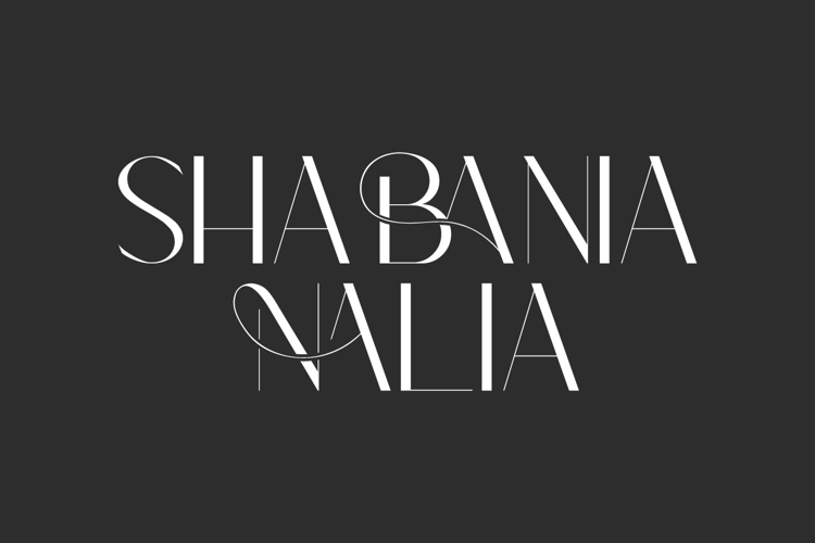 Shabania Nalia Font website image
