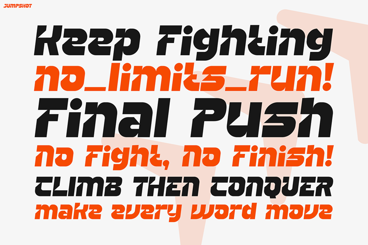 JUMPSHOT Font website image