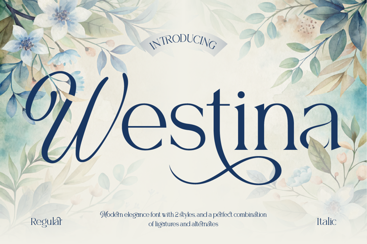 Westina Font website image