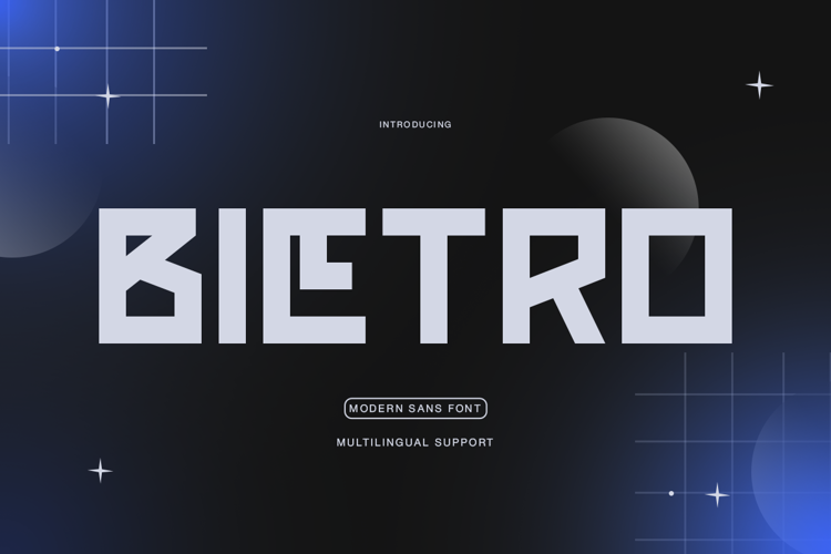Bietro Font website image