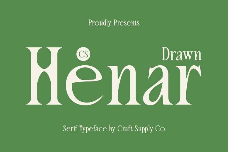 CS Henar Drawn Font website image