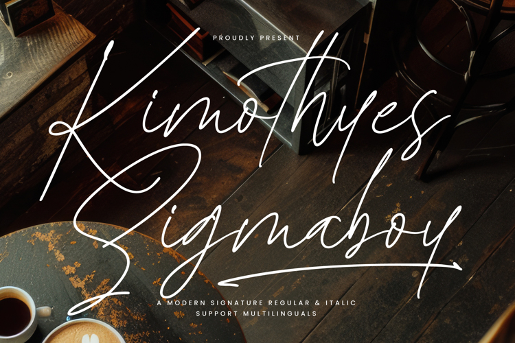 Kimothyes Sigmaboy Font website image