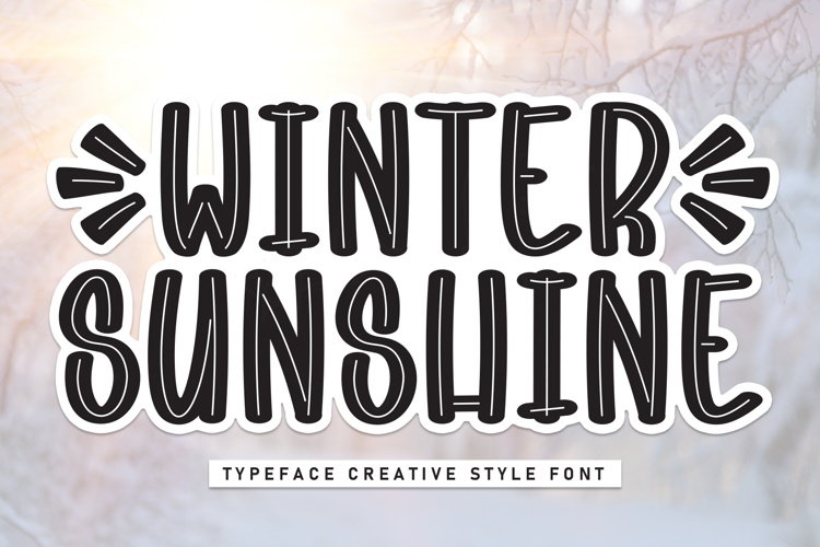 Winter Sunshine Font website image