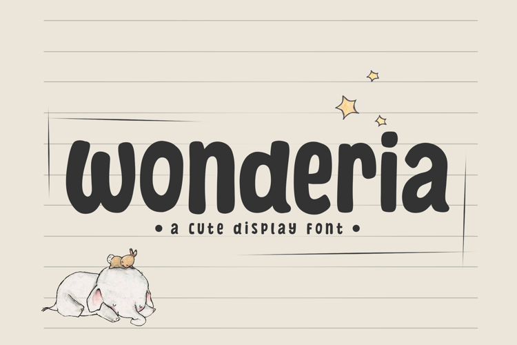Wonderian Font website image
