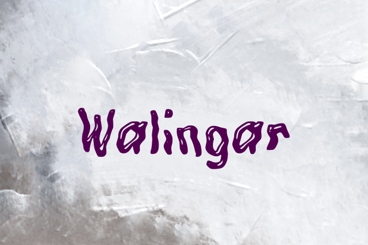 w Walingar Font website image