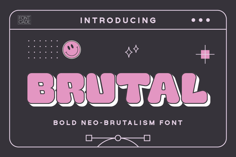 Brutal Font website image