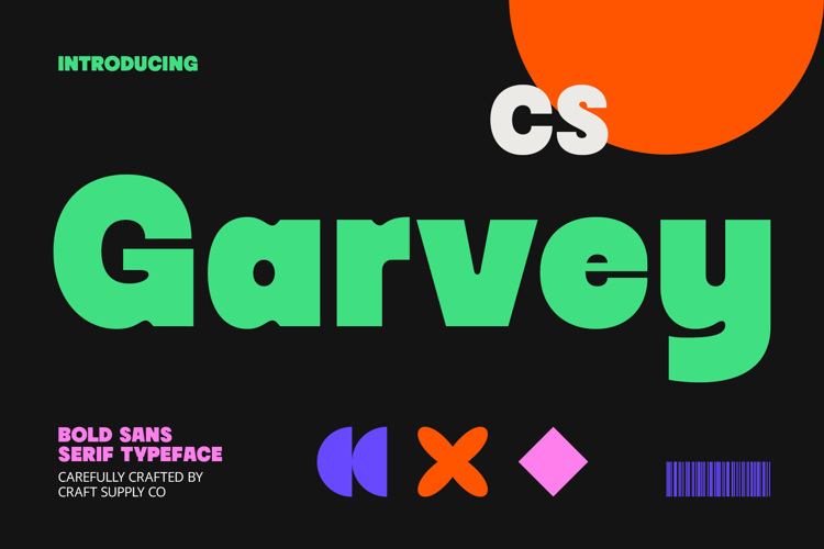 CS Garvey Font website image