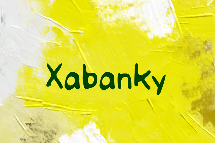 x  Xabanky Font website image