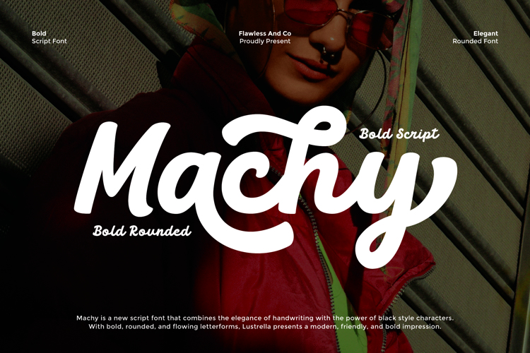 MACHY Font website image