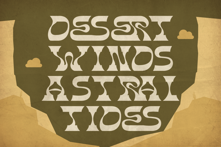 Cosmic Canyon Font website image
