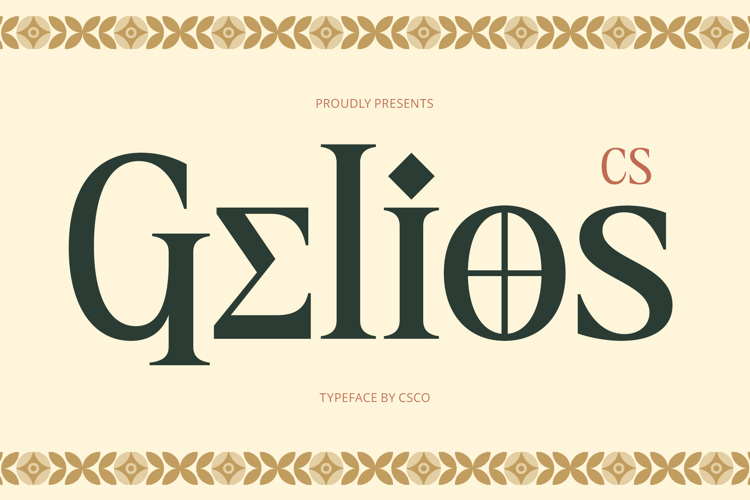 CS Gelios Font website image