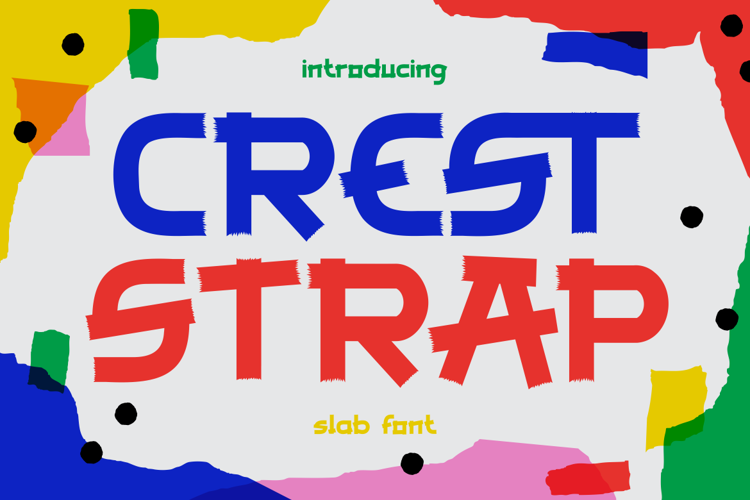 Crest Strap Font website image