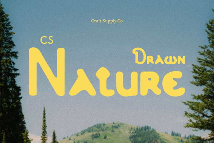 CS Nature Drawn Font website image