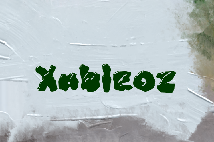 x  Xableoz Font website image