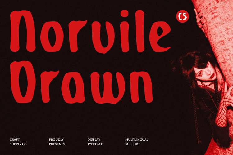 CS Norvile Drawn Font website image