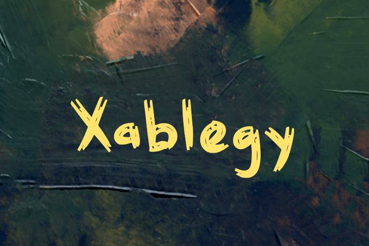 x  Xablegy Font website image