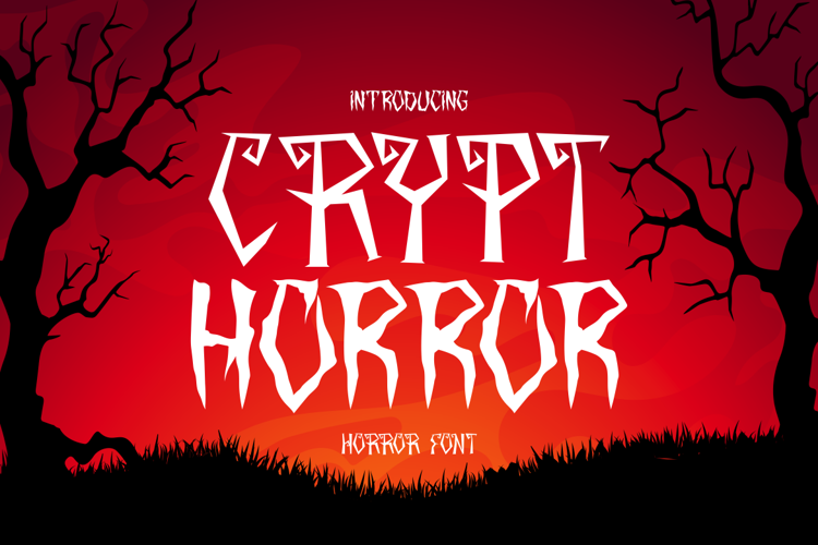 Crypt Horror Font website image