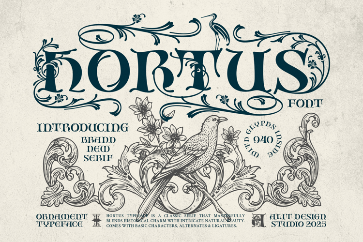 Hortus Font website image