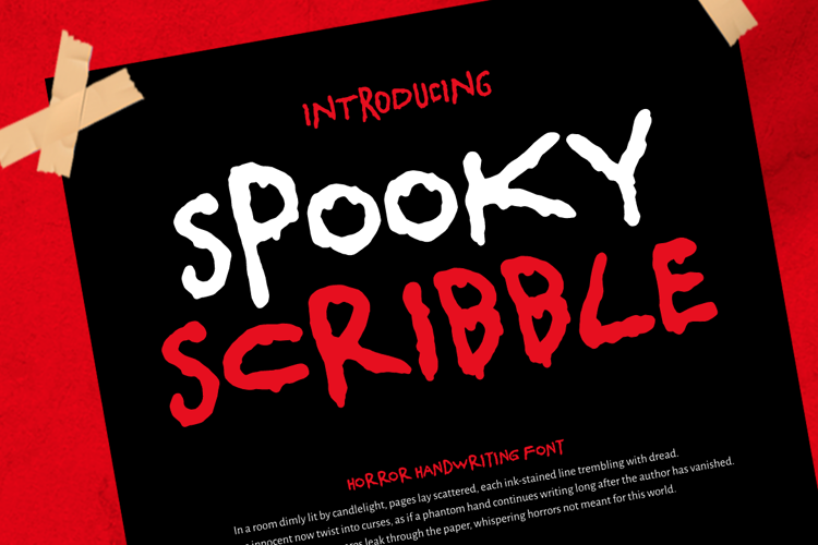 Spooky Scribble Font website image