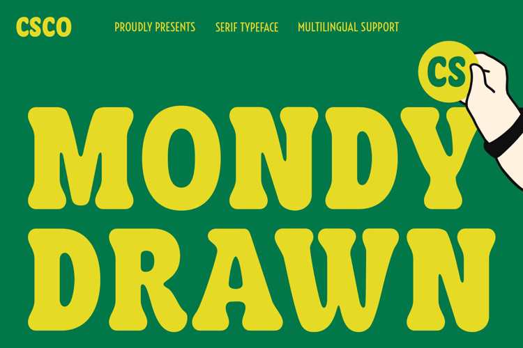 CS Mondy Drawn Font website image