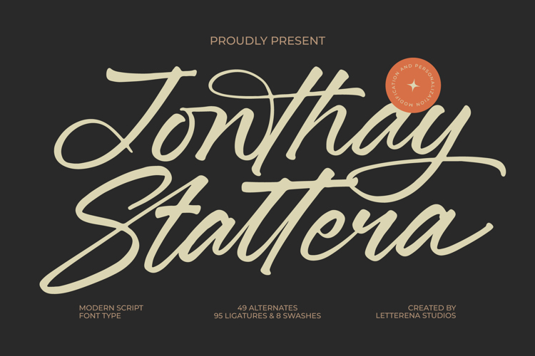 Jonthay Stattera VERSION Font website image