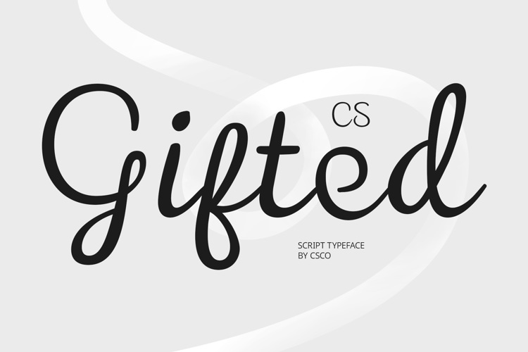CS Gifted Font website image